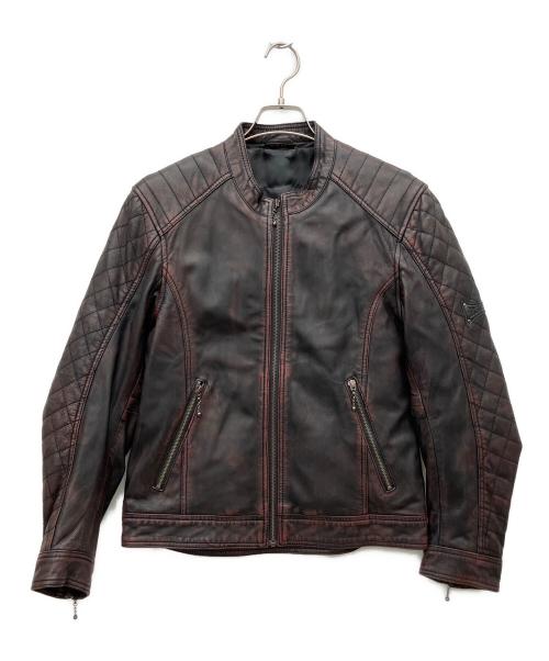 RIDEZ（ライズ）RIDEZ (ライズ) シングルライダースジャケット レッド サイズ:Mの古着・服飾アイテム