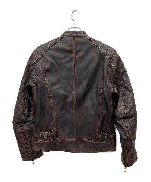 RIDEZ（ライズ）RIDEZ (ライズ) シングルライダースジャケット レッド サイズ:Mの古着・服飾アイテム