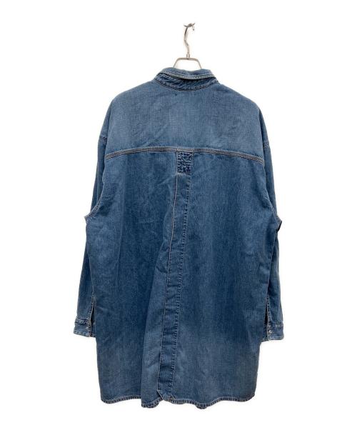 DIESEL（ディーゼル）DIESEL (ディーゼル) シャツワンピース ブルー サイズ:Free 未使用品の古着・服飾アイテム