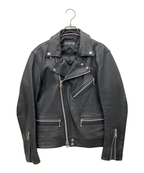 JACKROSE（ジャックローズ）JACKROSE (ジャックローズ) レザーライダースジャケット ブラック サイズ:3の古着・服飾アイテム
