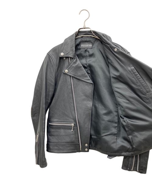 JACKROSE（ジャックローズ）JACKROSE (ジャックローズ) レザーライダースジャケット ブラック サイズ:3の古着・服飾アイテム