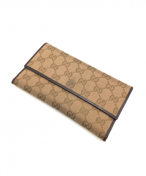 GUCCI（グッチ）GUCCI (グッチ) 長財布 ベージュ GG 257303 257303 4276の古着・服飾アイテム