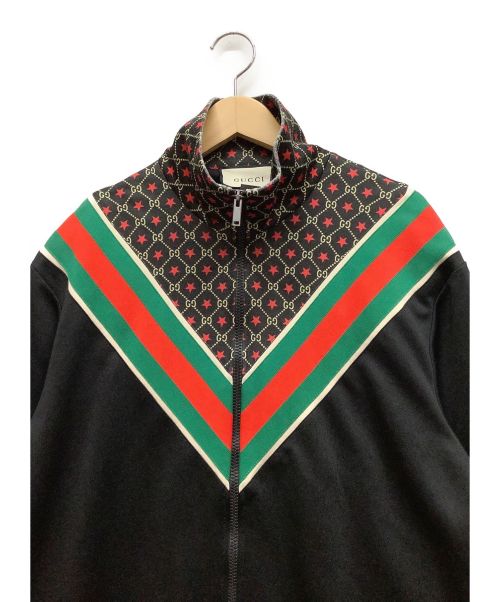 GUCCI（グッチ）GUCCI (グッチ) GGスターオーバーサイズジャケット ブラック サイズ:Mの古着・服飾アイテム