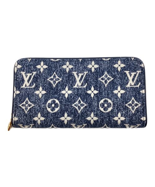 LOUIS VUITTON（ルイ ヴィトン）LOUIS VUITTON (ルイ ヴィトン) ラウンドファスナー長財布(ジッピー・ウォレット) ネイビーの古着・服飾アイテム