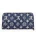 LOUIS VUITTON (ルイ ヴィトン) ラウンドファスナー長財布(ジッピー・ウォレット) ネイビー：128000円