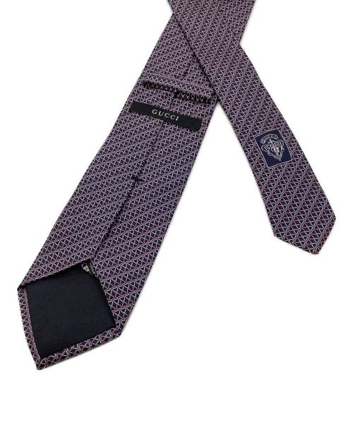 GUCCI（グッチ）GUCCI (グッチ) ネクタイ ピンク×ブラック サイズ:-の古着・服飾アイテム