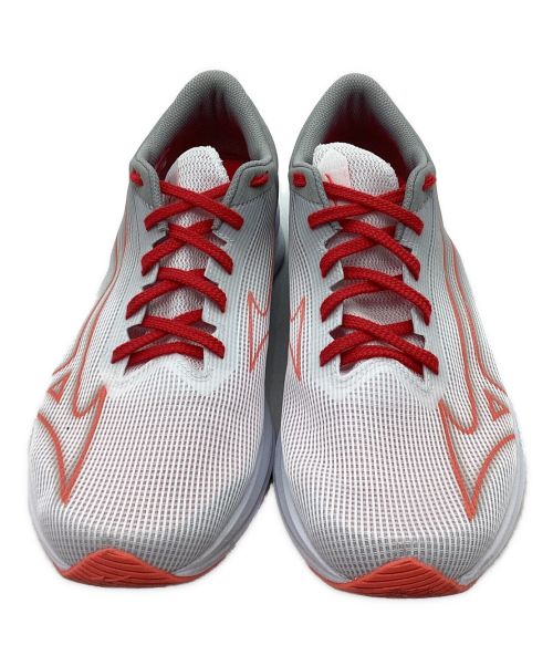 MIZUNO（ミズノ）MIZUNO (ミズノ) ランニングシューズ ホワイト×オレンジ サイズ:27.5の古着・服飾アイテム