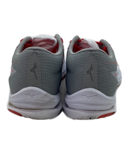 MIZUNO（ミズノ）MIZUNO (ミズノ) ランニングシューズ ホワイト×オレンジ サイズ:27.5の古着・服飾アイテム