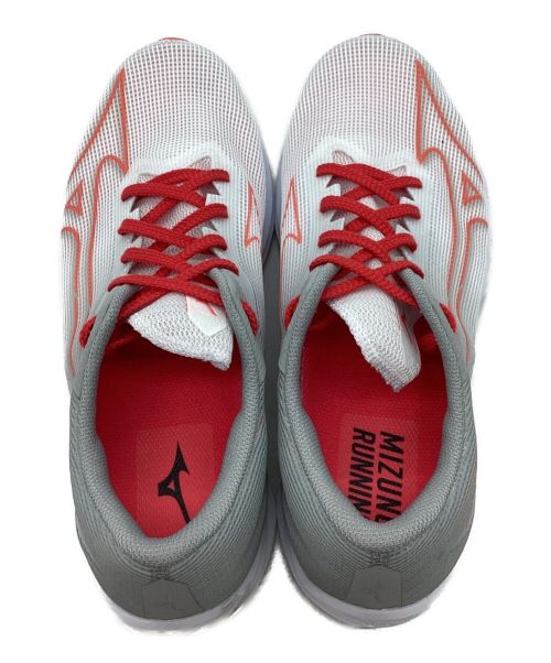 MIZUNO（ミズノ）MIZUNO (ミズノ) ランニングシューズ ホワイト×オレンジ サイズ:27.5の古着・服飾アイテム