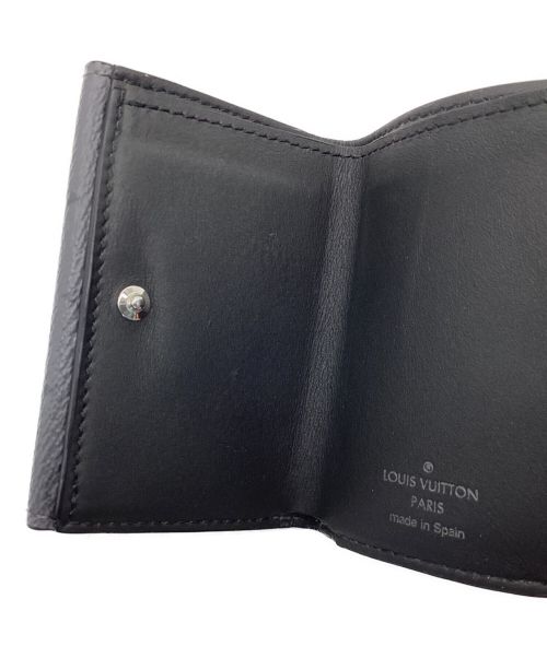 LOUIS VUITTON（ルイ ヴィトン）LOUIS VUITTON (ルイ ヴィトン) 3つ折り財布 ブラック×グレーの古着・服飾アイテム