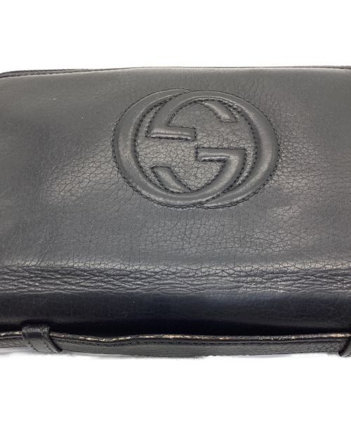GUCCI（グッチ）GUCCI (グッチ) トラベルドキュメントケース ブラックの古着・服飾アイテム