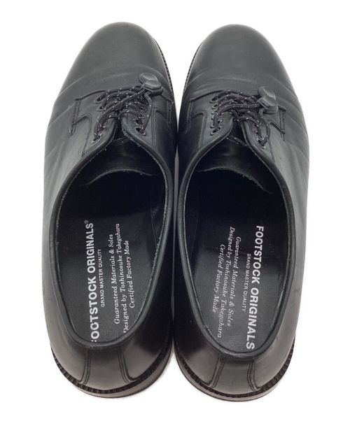 FOOTSTOCK ORIGINALS（フットストックオリジナルズ）FOOTSTOCK ORIGINALS (フットストック・オリジナルズ) プレーントゥシューズ ブラック サイズ:8の古着・服飾アイテム