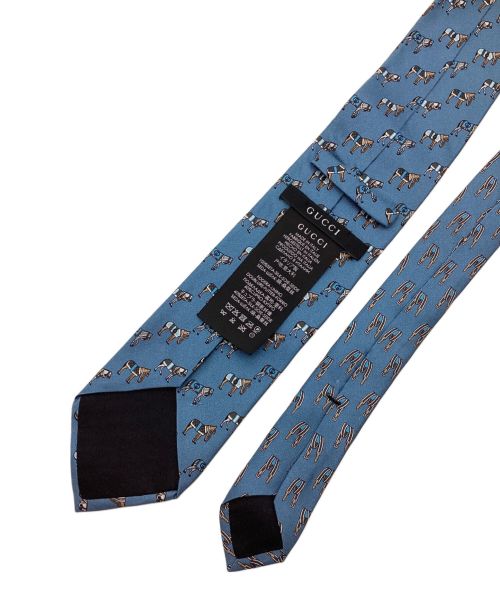 GUCCI（グッチ）GUCCI (グッチ) ネクタイ ネイビー サイズ:ーの古着・服飾アイテム