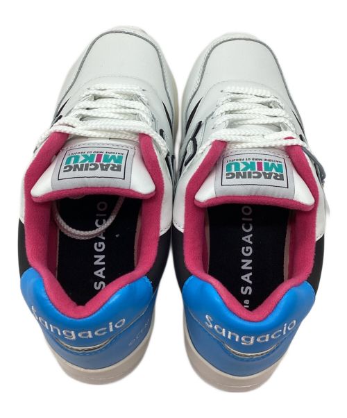 via SANGACIO（ヴィア・サンガチオ）via SANGACIO (ヴィア・サンガチオ) にゅ～ずスニーカー ホワイト×ブルー サイズ:22.5 未使用品の古着・服飾アイテム