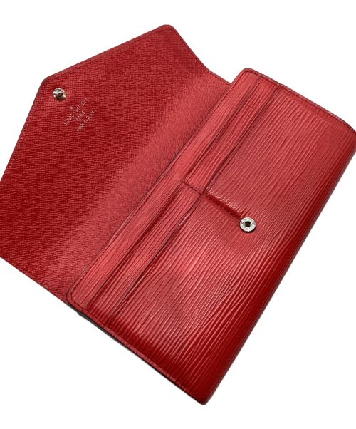 LOUIS VUITTON（ルイ ヴィトン）LOUIS VUITTON (ルイ ヴィトン) 長財布(ポルトフォイユ・サラ) レッドの古着・服飾アイテム