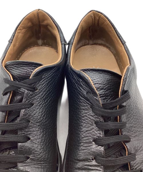 UNICOLA（ユニコラ）UNICOLA (ユニコラ) レザースニーカー ブラック サイズ:表記無しの古着・服飾アイテム