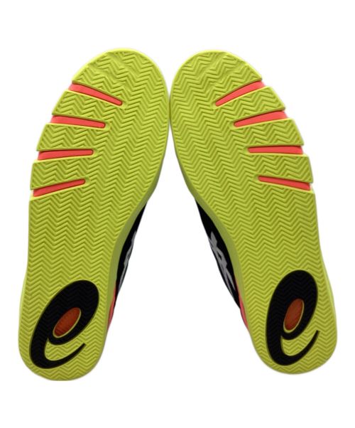 asics（アシックス）asics (アシックス) ローカットスニーカー ブラック×イエロー サイズ:29の古着・服飾アイテム