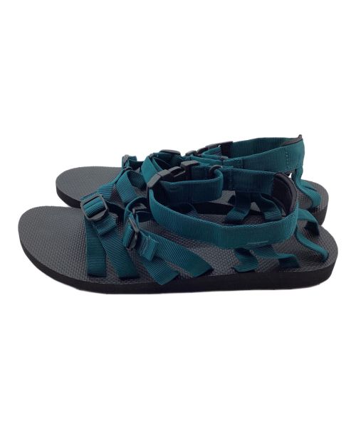 TEVA（テバ）TEVA (テバ) クロスストラップサンダル ブラック×グリーン サイズ:29の古着・服飾アイテム