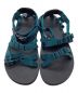 TEVA (テバ) クロスストラップサンダル ブラック×グリーン サイズ:29：2500円