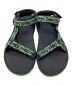 TEVA (テバ) サンダル ブラック×グリーン サイズ:29：4000円