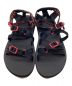 TEVA (テバ) サンダル ブラック×レッド サイズ:29：3000円