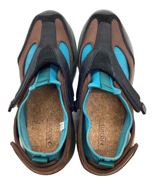 SUICOIE（スイコック）SUICOIE (スイコック) スニーカー ブラウン×ブルー サイズ:30の古着・服飾アイテム