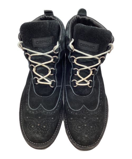 orphic（オルフィック）orphic (オルフィック) ウィングチップブーツ ブラック サイズ:27の古着・服飾アイテム