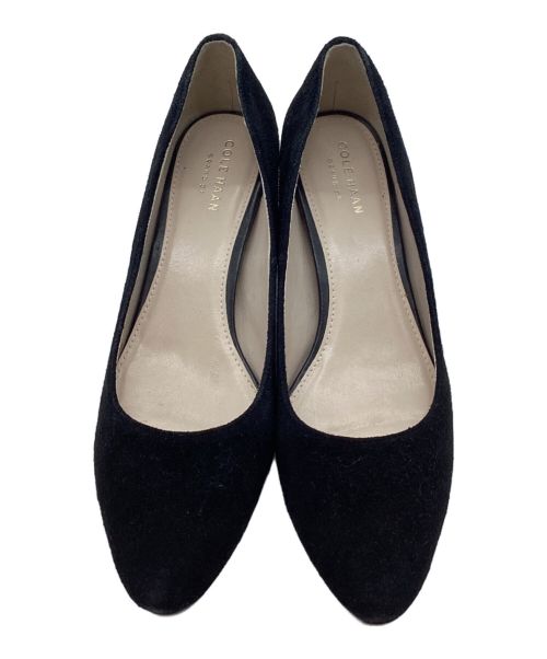 COLE HAAN（コールハーン）COLE HAAN (コールハーン) スウェードパンプス ブラック サイズ:61/2の古着・服飾アイテム