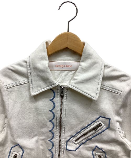 SEE BY CHLOE（シーバイクロエ）SEE BY CHLOE (シーバイクロエ) ジャケット ホワイト サイズ:34の古着・服飾アイテム