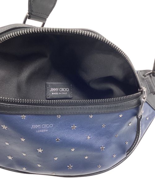 JIMMY CHOO（ジミーチュウ）JIMMY CHOO (ジミーチュウ) ボディーバッグ ネイビーの古着・服飾アイテム