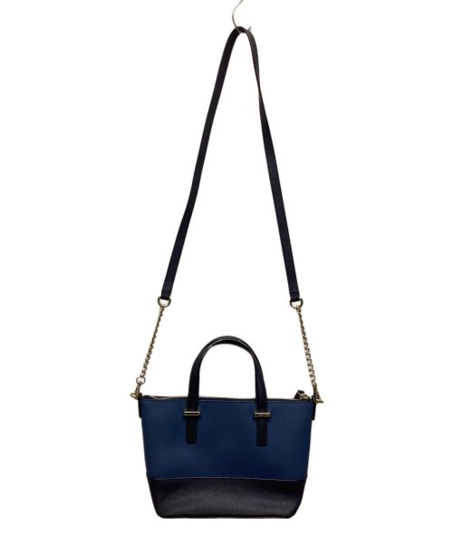 Kate Spade（ケイトスペード）Kate Spade (ケイトスペード) 2WAYバッグ ブルー×ネイビーの古着・服飾アイテム