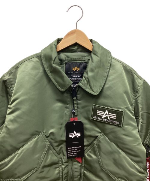 ALPHA（アルファ）ALPHA (アルファ) フライトジャケット グリーン サイズ:S 未使用品の古着・服飾アイテム