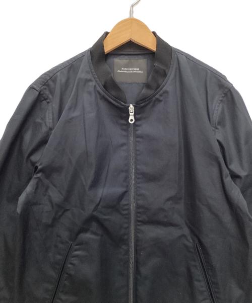 nano・universe（ナノ・ユニバース）nano・universe (ナノ・ユニバース) フライトジャケット ブラック サイズ:Sの古着・服飾アイテム