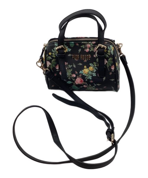 PINK HOUSE（ピンクハウス）PINK HOUSE (ピンクハウス) 2WAYバッグ ブラックの古着・服飾アイテム