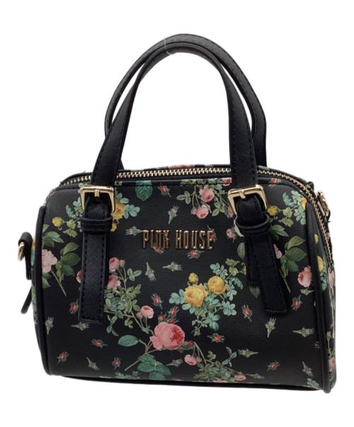 PINK HOUSE（ピンクハウス）PINK HOUSE (ピンクハウス) 2WAYバッグ ブラックの古着・服飾アイテム