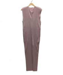 PLEATS PLEASE（プリーツプリーズ）の古着「プリーツジャンプスーツ」｜ピンク