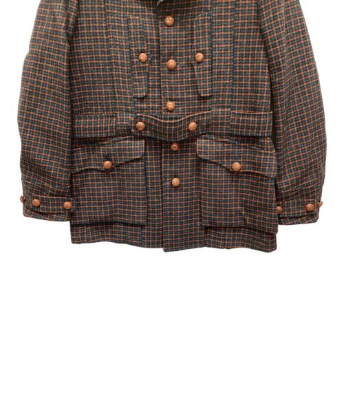 ADJUSTABLE COSTUME（アジャスタブルコスチューム）ADJUSTABLE COSTUME (アジャスタブルコスチューム) The J.SHEPHERDS (ザジェイシェパーズ) Classic Norfolk Jacket ブラウン×ネイビー サイズ:38の古着・服飾アイテム