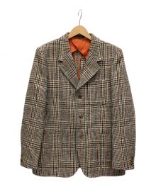 ADJUSTABLE COSTUME×Harris Tweed（アジャスタブルコスチューム×ハリスツイード）の古着「ツイードジャケット」｜ベージュ