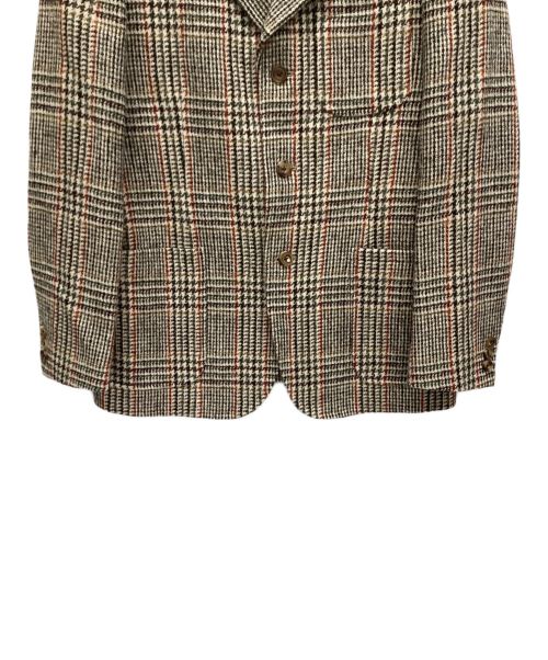 ADJUSTABLE COSTUME（アジャスタブルコスチューム）ADJUSTABLE COSTUME (アジャスタブルコスチューム) Harris Tweed (ハリスツイード) ツイードジャケット ベージュ サイズ:38の古着・服飾アイテム