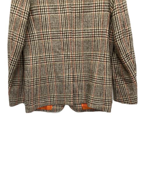 ADJUSTABLE COSTUME（アジャスタブルコスチューム）ADJUSTABLE COSTUME (アジャスタブルコスチューム) Harris Tweed (ハリスツイード) ツイードジャケット ベージュ サイズ:38の古着・服飾アイテム