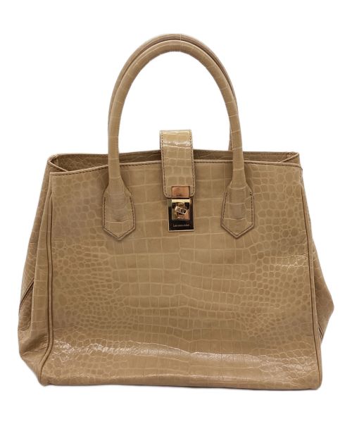 Les sacs Adam（ルサックアダム）Les sacs Adam (ルサックアダム) ハンドバッグ ベージュの古着・服飾アイテム
