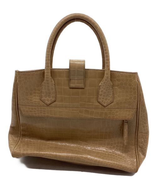 Les sacs Adam（ルサックアダム）Les sacs Adam (ルサックアダム) ハンドバッグ ベージュの古着・服飾アイテム