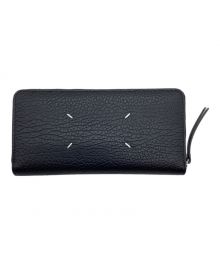 Maison Margiela（メゾンマルジェラ）の古着「ラウンドファスナー長財布」｜ブラック