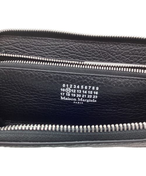 Maison Margiela（メゾンマルジェラ）Maison Margiela (メゾンマルジェラ) ラウンドファスナー長財布 ブラックの古着・服飾アイテム