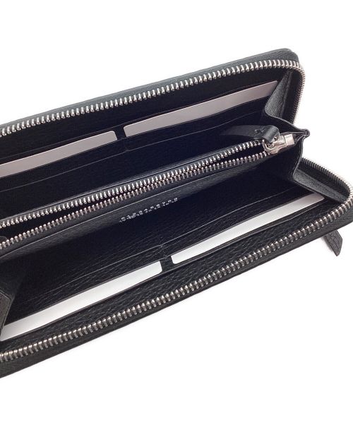 Maison Margiela（メゾンマルジェラ）Maison Margiela (メゾンマルジェラ) ラウンドファスナー長財布 ブラックの古着・服飾アイテム