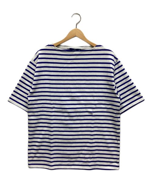 SAINT JAMES（セントジェームス）SAINT JAMES (セントジェームス) BEAMS (ビームス) ボーダーカットソー ホワイト×ブルー サイズ:6 未使用品の古着・服飾アイテム