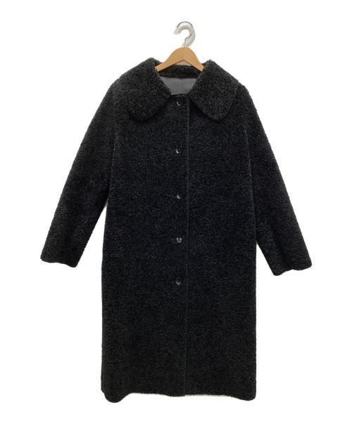 yuw（ユウ）yuw (ユウ) フェイクムートンコート ブラック サイズ:Freeの古着・服飾アイテム