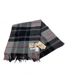 Traditional Weatherwear（トラディショナルウェザーウェア）の古着「ウールマフラー」｜グレー×レッド