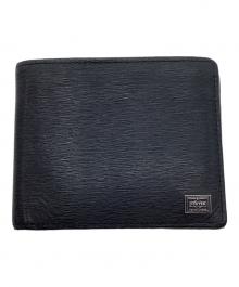 PORTER（ポーター）の古着「2つ折り財布」｜ブラック