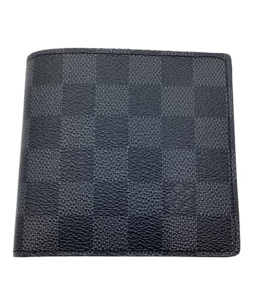 LOUIS VUITTON（ルイ ヴィトン）LOUIS VUITTON (ルイ ヴィトン) 2つ折り財布 ブラックの古着・服飾アイテム
